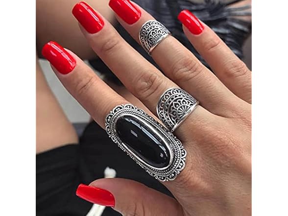 Ursumy Fake Nails Long Press on Nails 