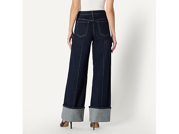 AE Womens HighRise WideLeg Cuffed Jean