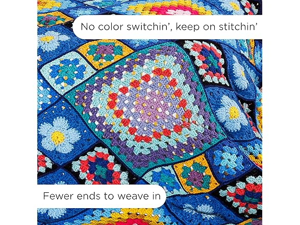 Red Heart All in One Granny Square, 3Pk- Topnotch