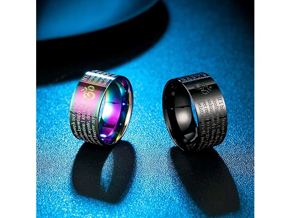 GOHERO Mens Cool Wedding Band (9) Black