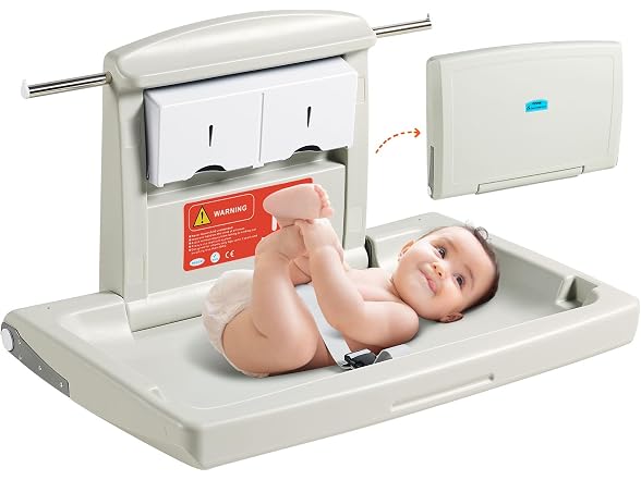 Wall-Mounted Baby Changing Station, Horizontal