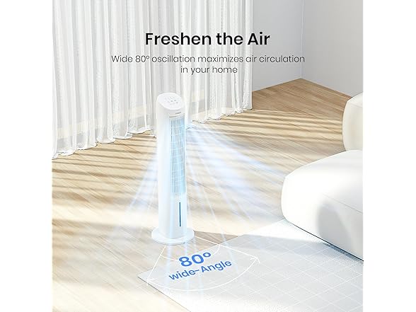 TOSOT Evaporative Air Cooler, 43" Tower Fan