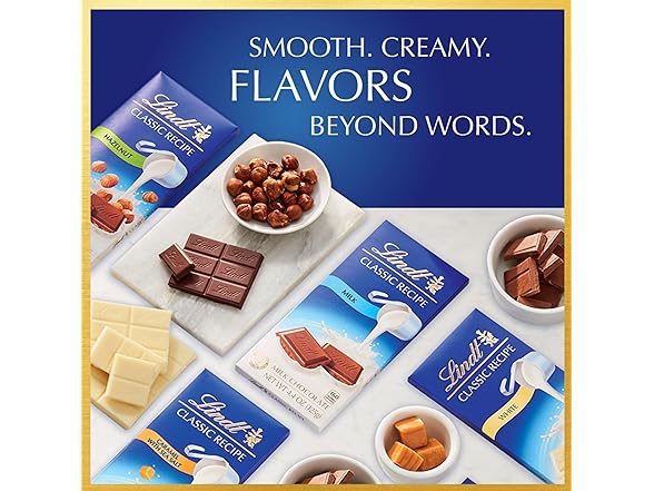 Lindt Classic Recipe Milk Choc Bar 12pk