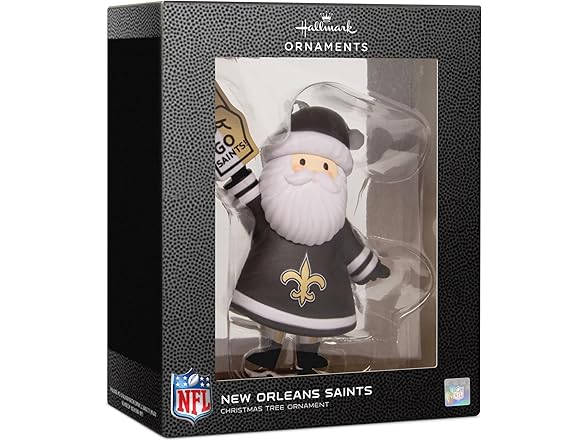 NEW ORLEANS SAINTS Santa Fan Ornament