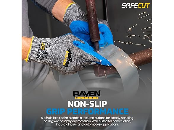 Raven® A6 Cut Resistant Gloves with SafeCut Large, 12-PK