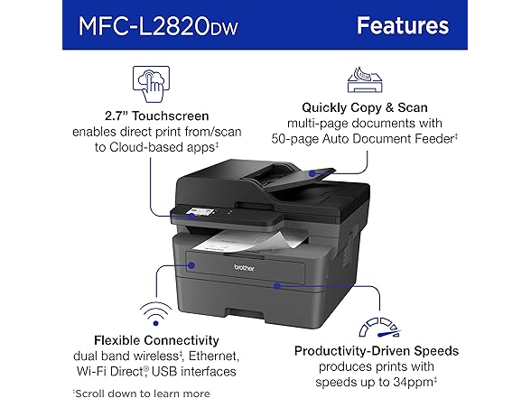 Brother Monochrome All-in-One Laser Printer