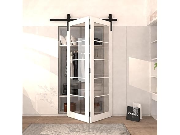 64" Bifold Sliding Barn Door Track Kit