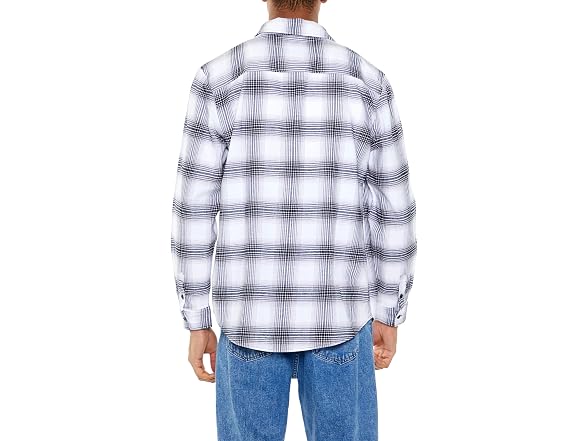 Forever 21 (S) Flannel Shirt White