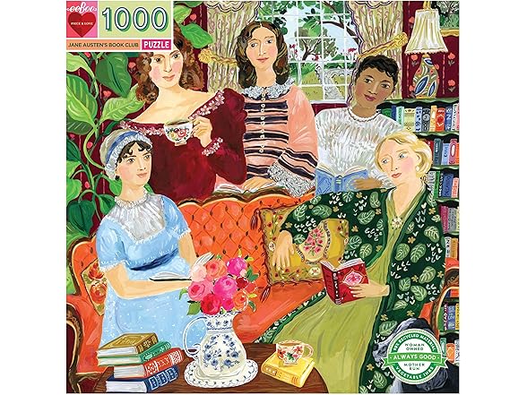 eeBoo 1000 Piece Puzzle - Jane Austen's Book Club