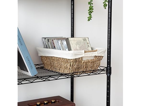 Sukkiri Homu Trapezoid Storage Basket with Handle, Set of 2 