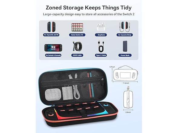 MONGERY Carrying Case for Nintendo Switch 2