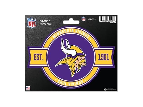 Minnesota Vikings Badge Magnet