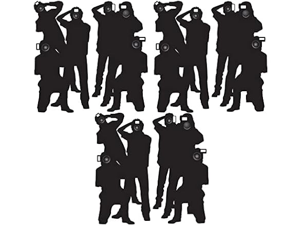 Beistle 6 Piece Plastic Paparazzi Backdrop