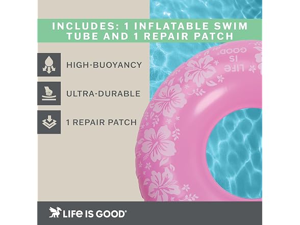 Life Is Good Inflatable Swim Tube Float