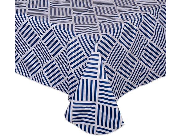 DII In/Outdoor Vinyl Tablecloth, Navy
