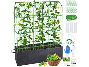 $24.99, Was $50.99, 50% Off! POILKMNI Climbing Plants Trellis for Raised Bed dealfomo