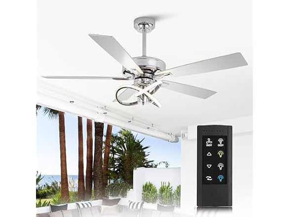 Parrot Uncle 52 Inch Chandelier Ceiling Fan