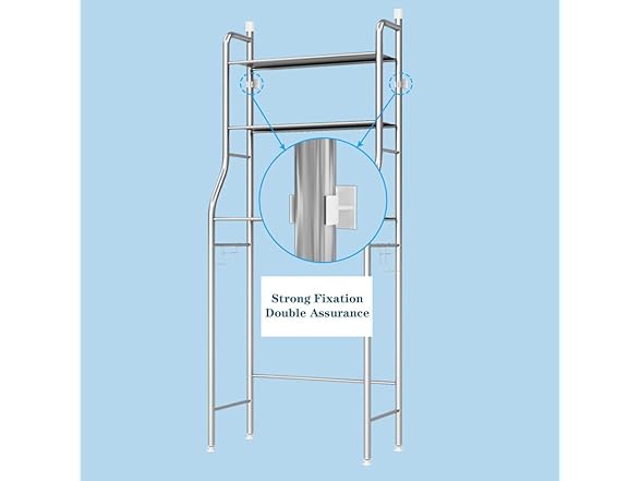 3-Tier Over The Toilet Storage, White