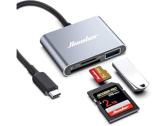 3-in-1 USB-C SD Card Reader