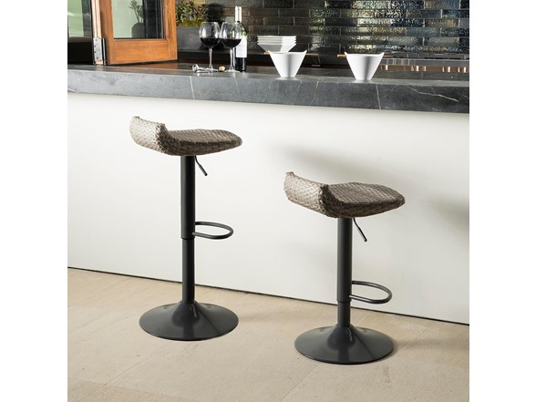 Cannes Woven Outdoor Barstool Set