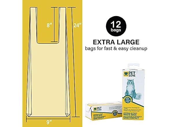 Pet Zone Universal No-Touch Cat Litter Bags