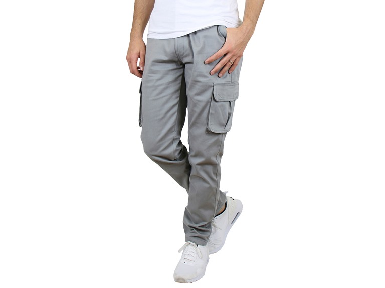 Mens Flex Stretch Cotton Cargo Pants