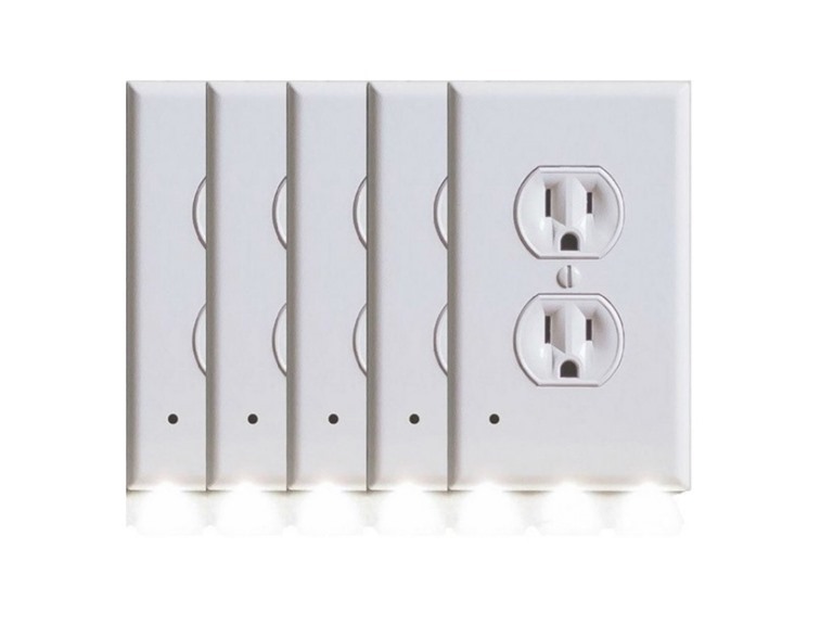5-Pack Outlet Covers w/ Built-In LED Light
