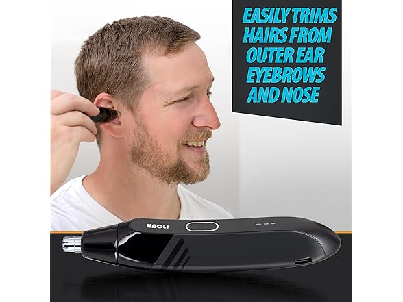 HACLI Nose Hair Trimmer for Men Women