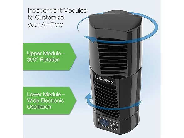 Lasko Personal Oscillating Table Fan
