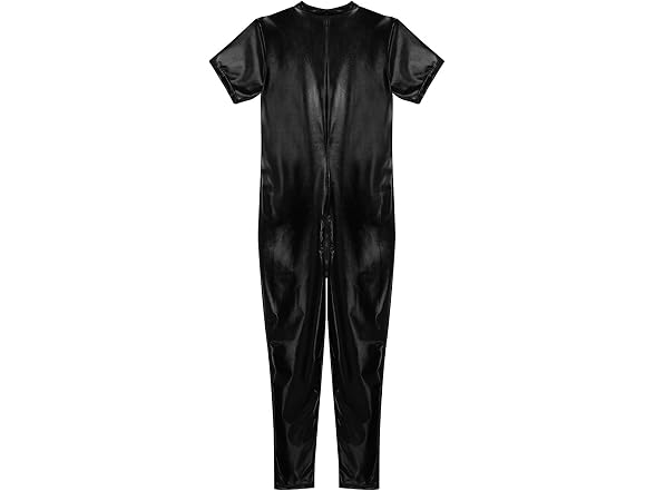 Inhzoy Men (M) Stretchy Patent Leather Bodysuit