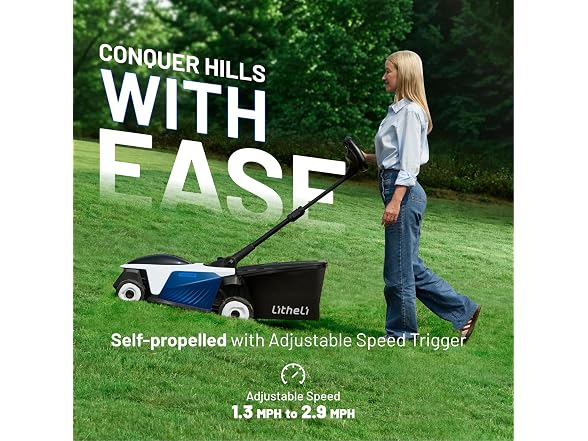 Self-Propelled Cordless Lawn Mower 40V