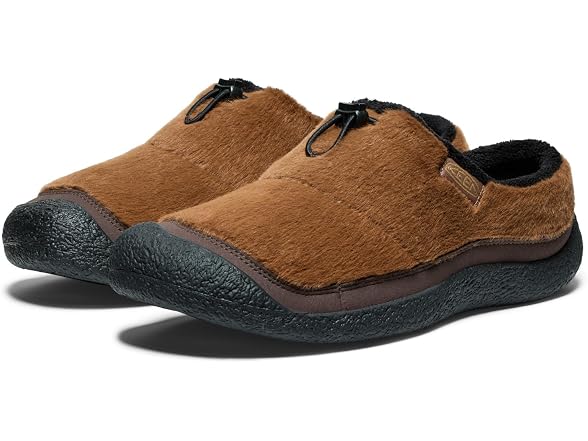 KEEN Men's Howser 3 Slide Comfy Durable Slippers, Bison/Black, 9.5