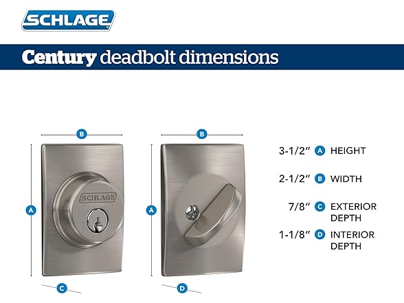 Schlage Schlage Deadbolt with Century Trim
