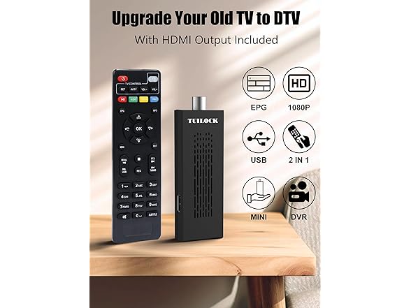 Tuilock Digital Converter Box for TV