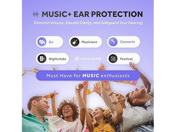 Schallwerk Schallwerk Music+ Concert Ear Plugs