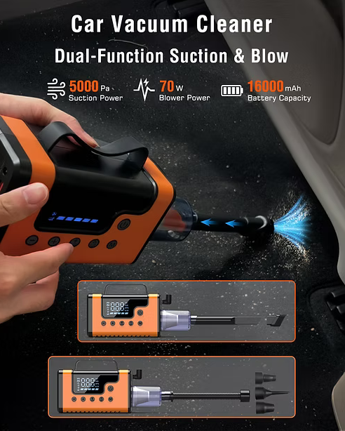 Alpha Digital A28 Jump Starter w/ Air & Vac - Gallery 14