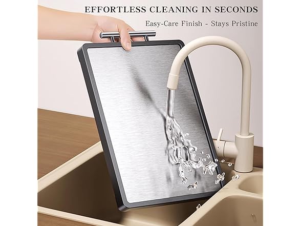 Stainless Steel Cutting Board (16”×12”)