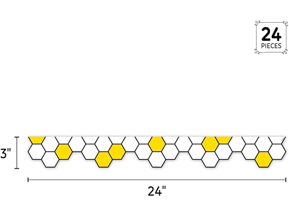 CTP Honeycomb EZ Border for Classrooms Bulletin Board Border