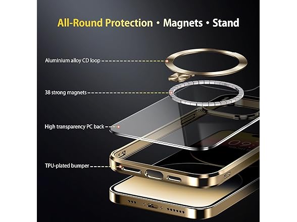 CD Ring Case Compatible with MagSafe