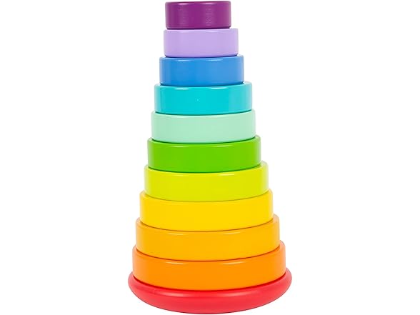 Wooden Large Rainbow Stacking Tower