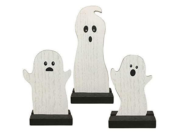 CWI Gifts Wooden Ghost Shelf Sitters
