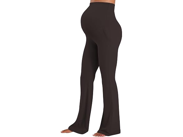 Sunzel Maternity Flare Leggings 32in M Brown