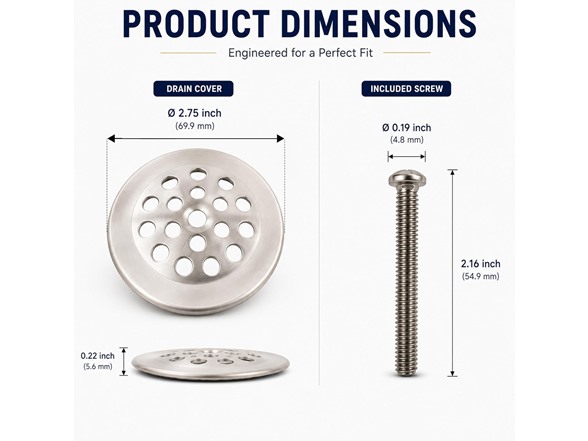 SUPPLYGIANT Drain Strainer for Tub and Shower
