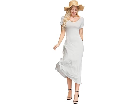INK+IVY Women's Grey Maxi Dress (L)