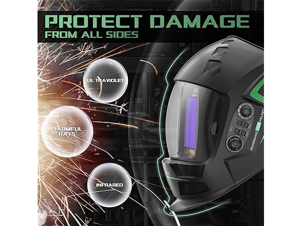 Accoral 3.94" x 3.66" Welding Helmet