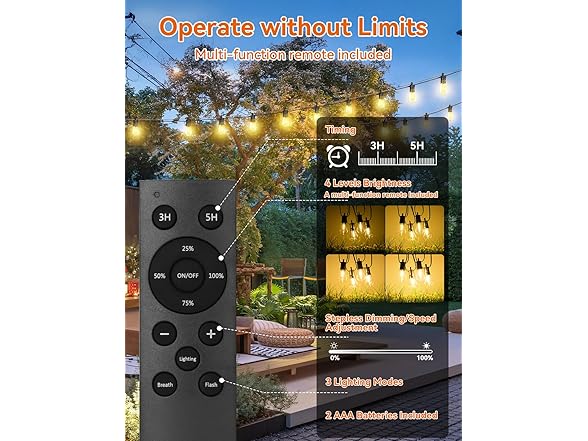 Brightever Solar Powered String Lights
