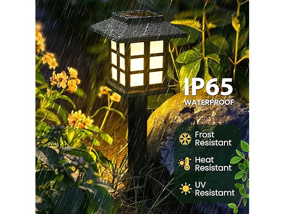 (12 Pack) GIGALUMI Solar Outdoor Lights