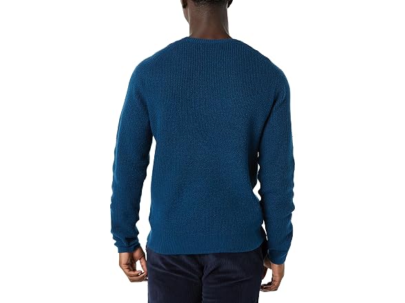 Amazon Essentials Waffle-Knit Sweater, Blue (XS)