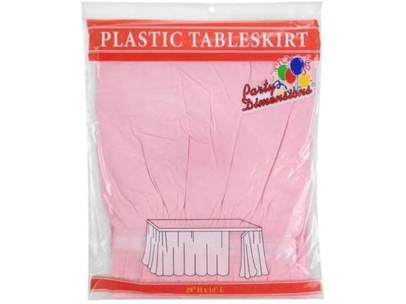 Plastic Table Skirt 29x14 Inches