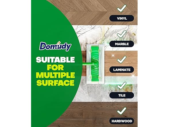 Domudy 60 Count Heavy Duty Dry Sweeping Cloths Refills